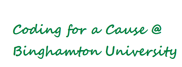 Binghamton University Coding For A Cause