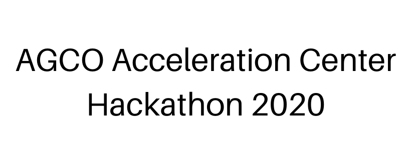 AGCO Acceleration Center Hackathon 2020