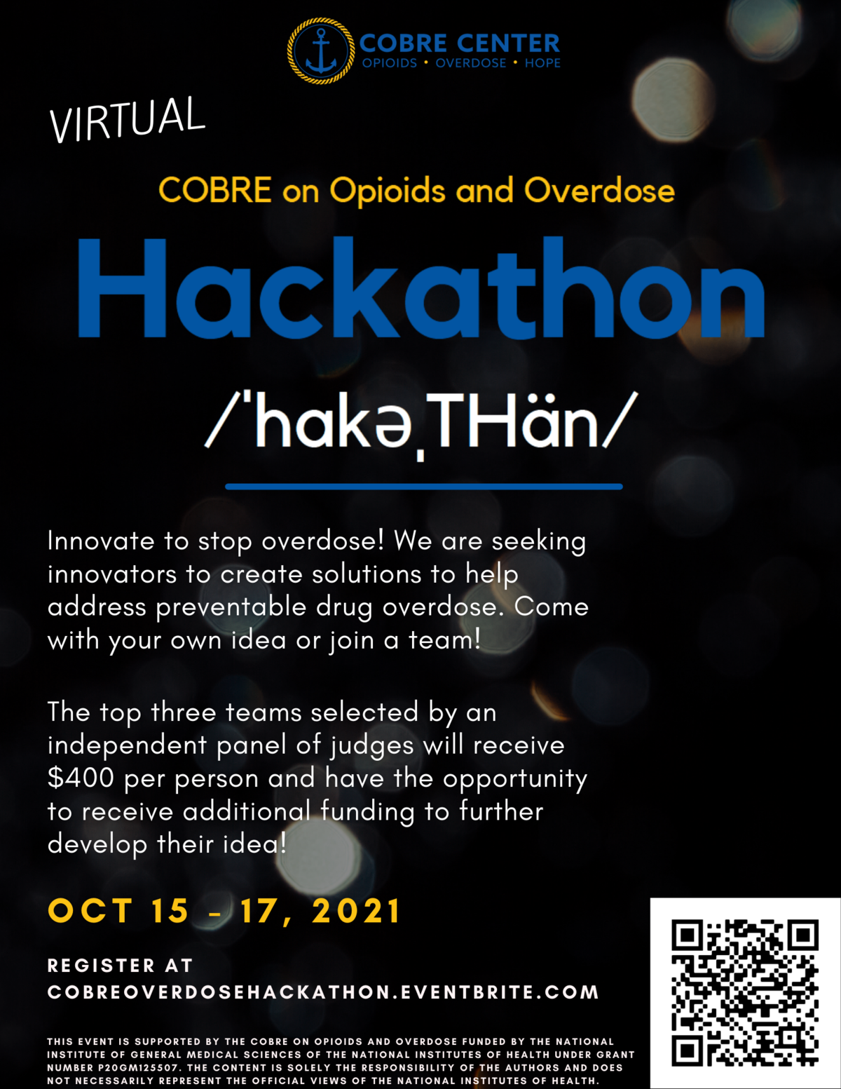Virtual COBRE Overdose Hackathon