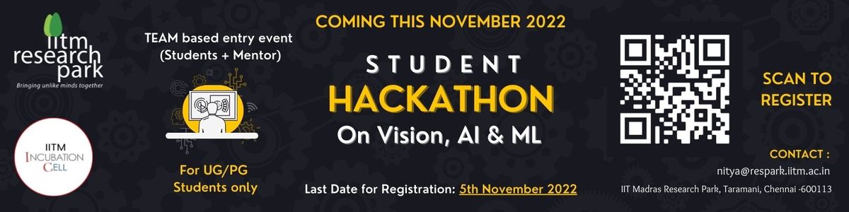 IIT Madras RP & IC's Student Hackathon - November 2022