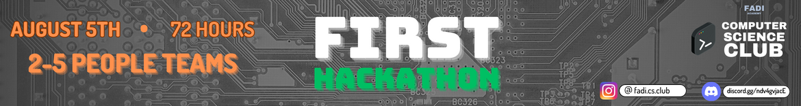 FADI Computer Science Club's First Hackathon