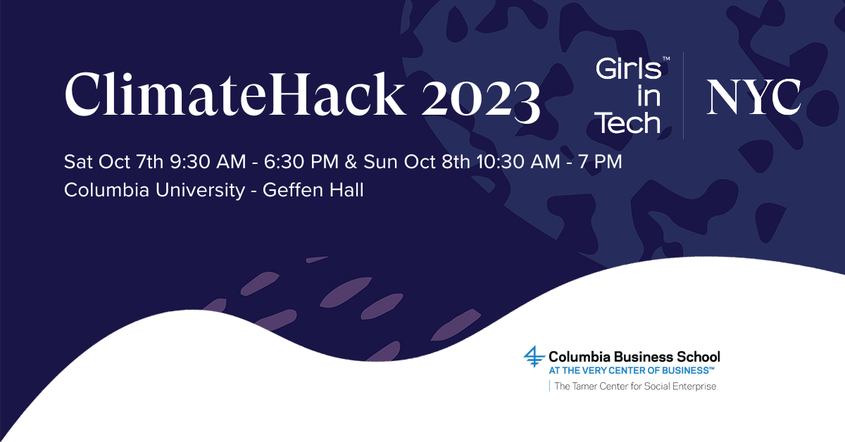 Girls in Tech NYC ClimateHack 2023