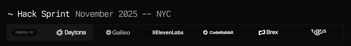 Daytona HackSprint - NYC, November 2025