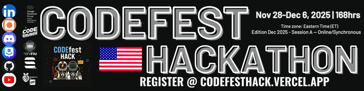 CodeFest: Edition Dec 2025 - Session A — Online/Synchronous (168 hours)