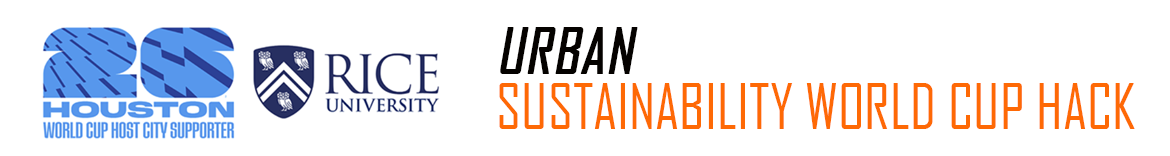 The Rice University Urban Sustainability Hackathon