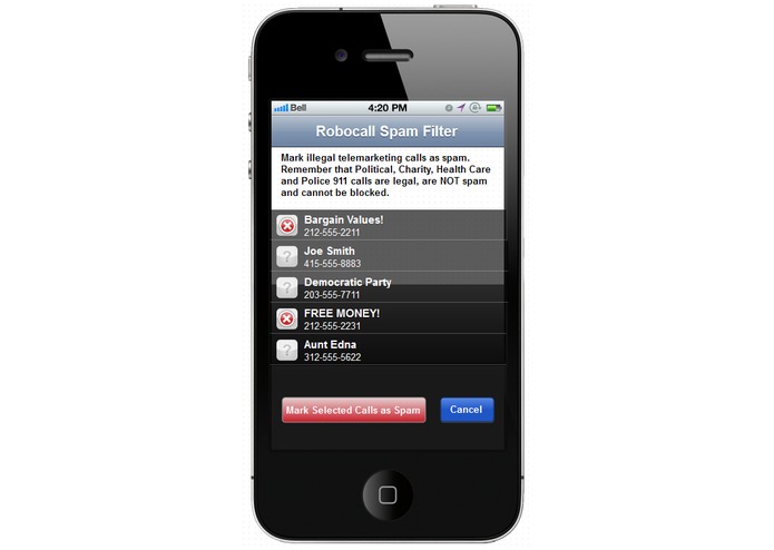 The Robocall Spam Filter – screenshot 1