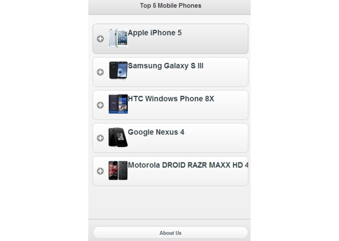 Top5phones – screenshot 1