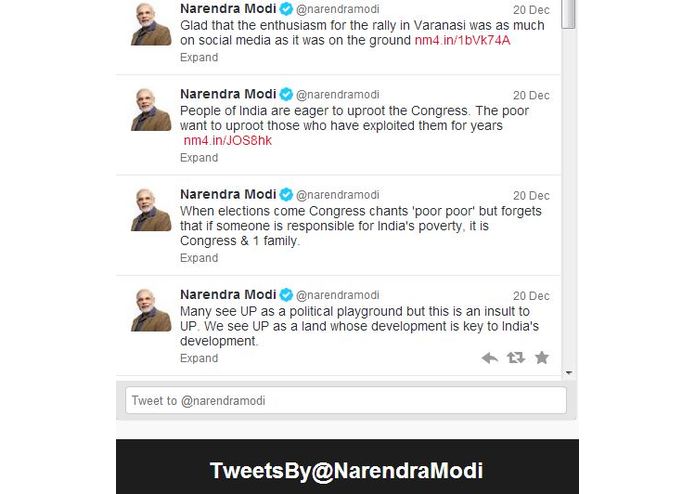 Tweets By @narendramodi – screenshot 1