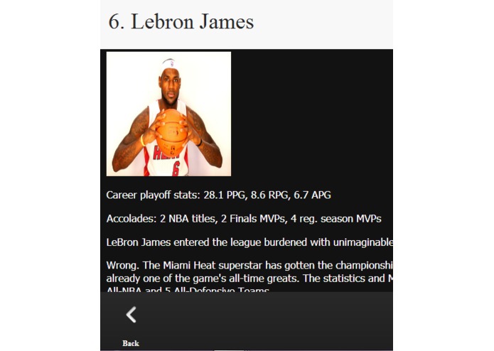 Top10BasketballPlayersofAllTime – screenshot 3