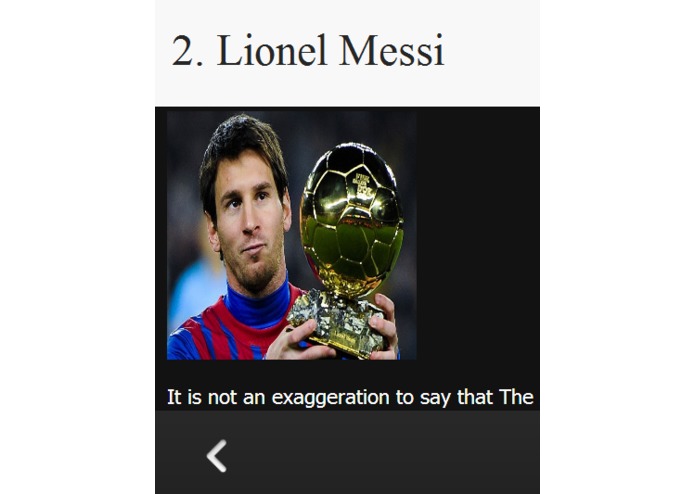 Top10FootballPlayersofAllTime – screenshot 1