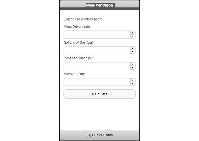Miles Per Gallon – screenshot 1