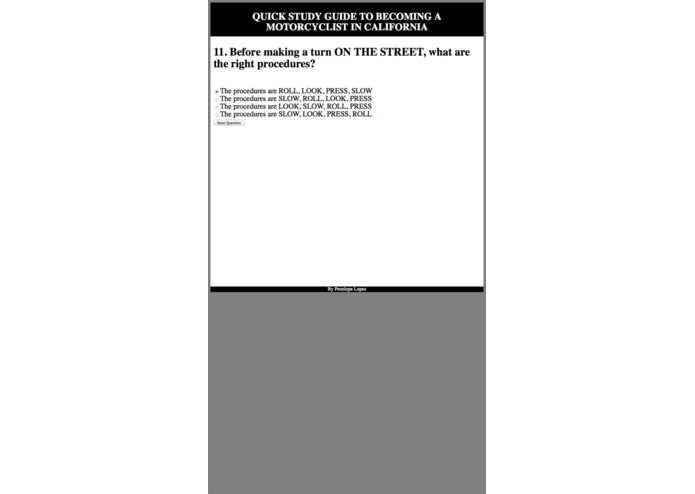 Quick Study Guide For M1 license – screenshot 2