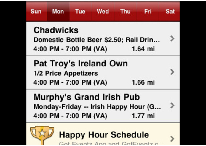 Got Eventz Lite – screenshot 2