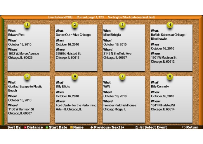 Events – screenshot 3