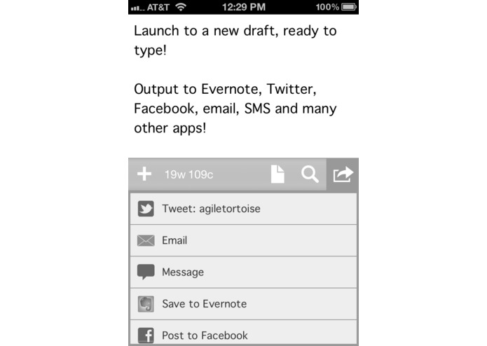 Drafts for iPhone – screenshot 1