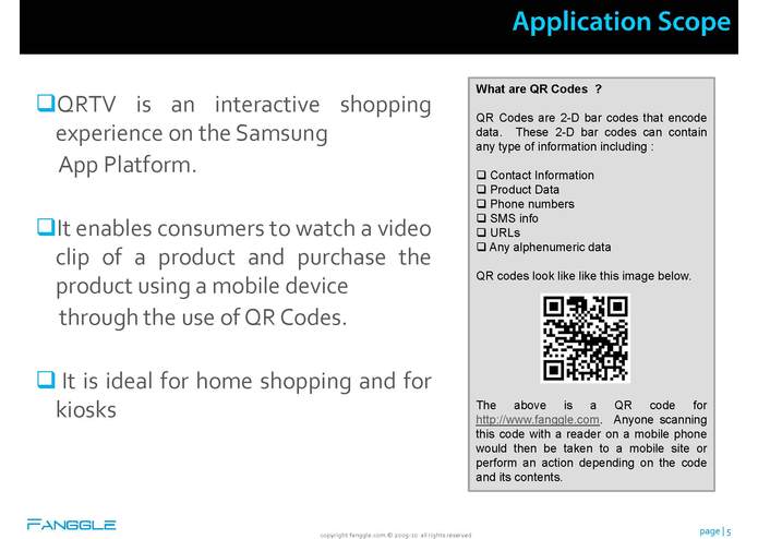Fanggle QRTV - Quick ResponseTelevision (Web 3.0 Shopping) – screenshot 5