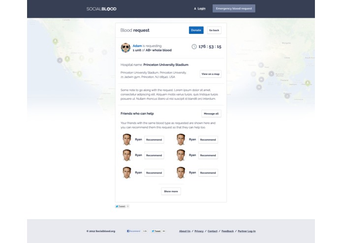 The future of blood donations and how one startup is disrupting the space using Facebook. – screenshot 2