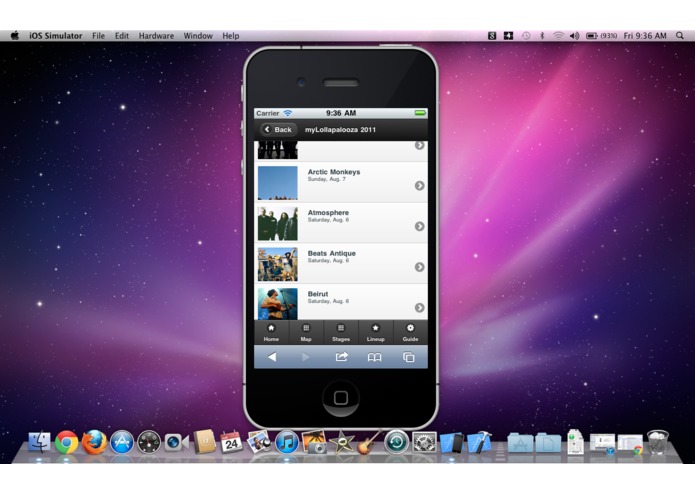 myLollapalooza – screenshot 3