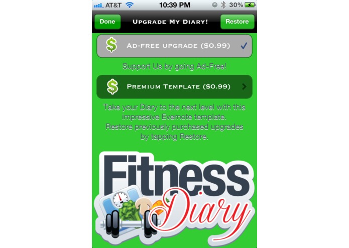 My Fitness Diary – screenshot 5