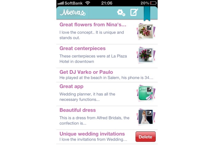Wedding Photo Notes – screenshot 1
