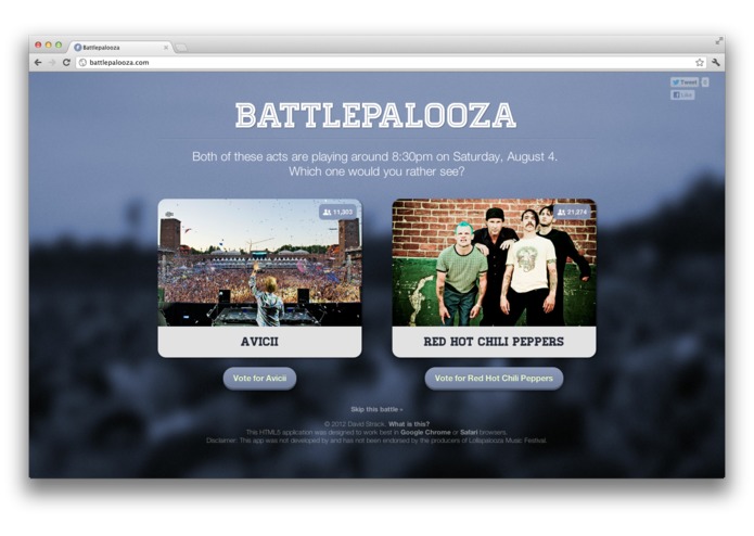 Battlepalooza: Unofficial Lollapalooza App – screenshot 1