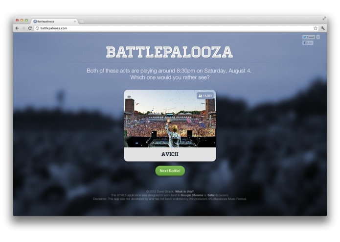 Battlepalooza: Unofficial Lollapalooza App – screenshot 2