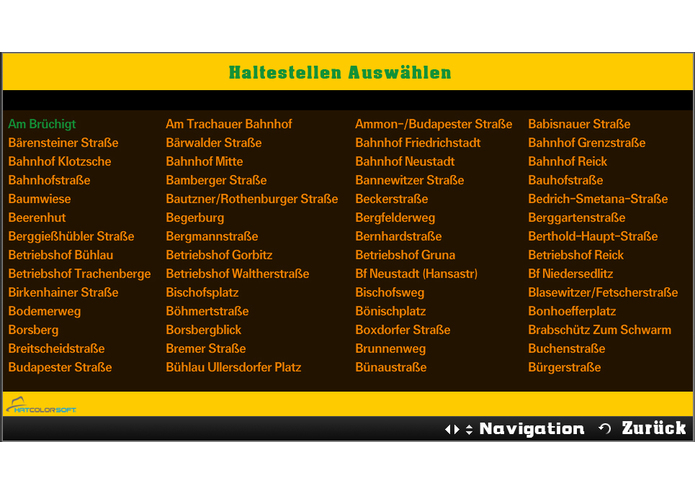 Real-time departure information for public transportation – screenshot 1