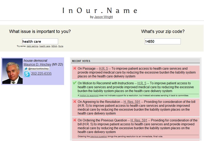 InOur.name – screenshot 1
