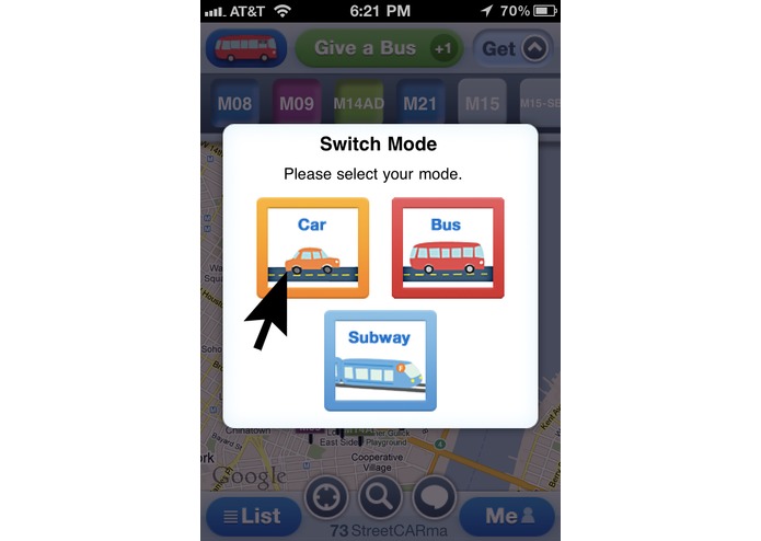 Roadify iPhone App – screenshot 1