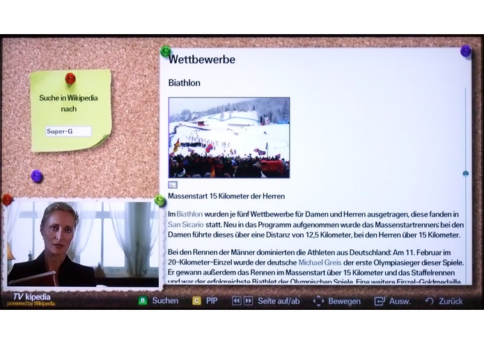 TVkipedia - Wikipedia auf Ihrem TV / on your TV – screenshot 1