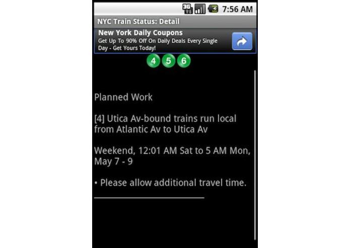 MTA Train Status App – screenshot 2