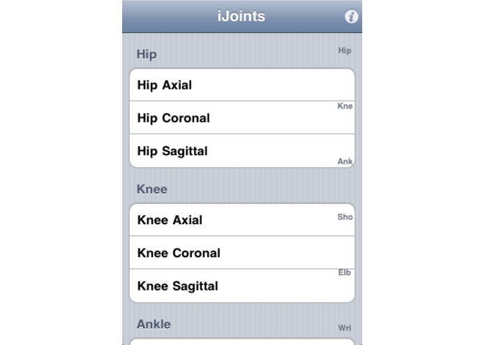 iJoints – screenshot 1