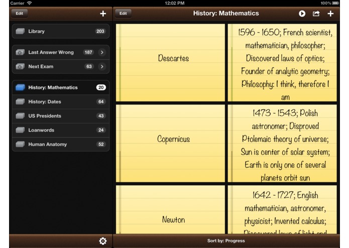 Flashcards Pro for iPad – screenshot 1