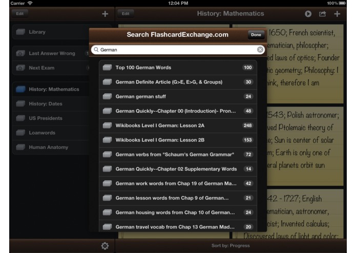 Flashcards Pro for iPad – screenshot 4