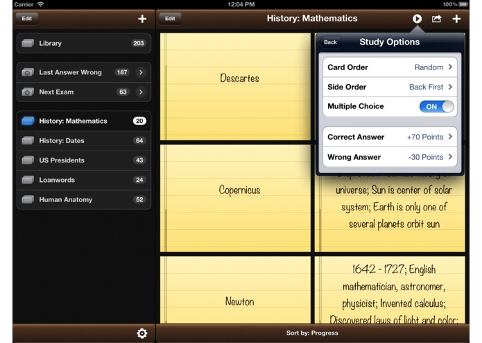 Flashcards Pro for iPad – screenshot 5