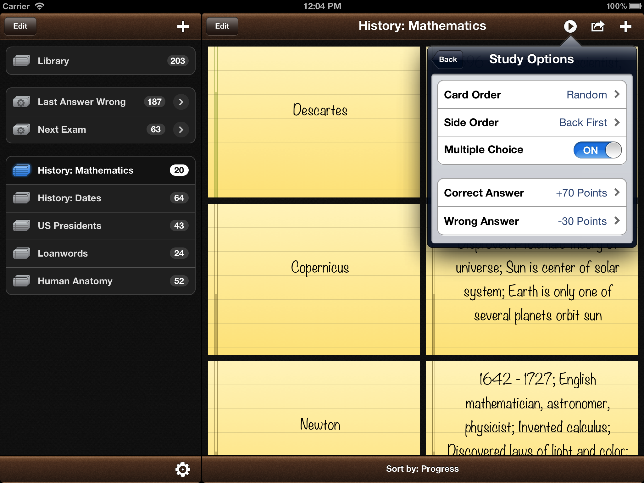 Flashcards Pro for iPad Devpost
