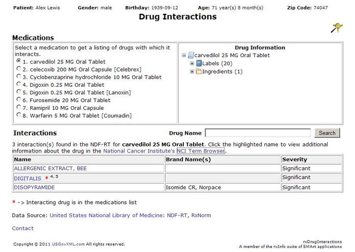 rxInfo: A suite of SMArt  applications – screenshot 1