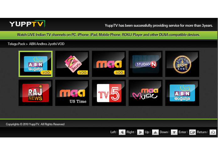 YuppTV – screenshot 2