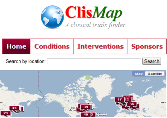 ClisMap - Clinical Trials Finder  – screenshot 1