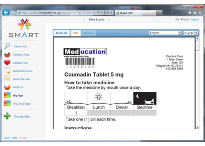 Meducation: Improving Medication Safety through Patient-Centered Multi-Language Instructions  – screenshot 3