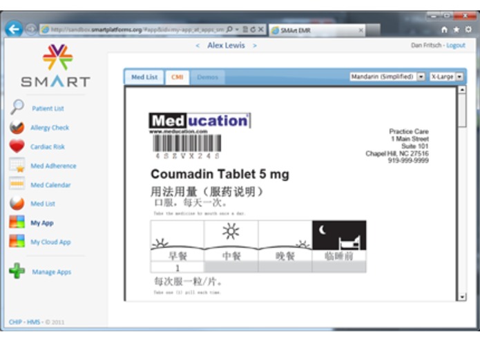 Meducation: Improving Medication Safety through Patient-Centered Multi-Language Instructions  – screenshot 4