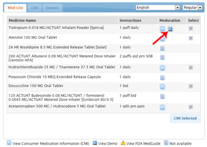 Meducation: Improving Medication Safety through Patient-Centered Multi-Language Instructions  – screenshot 5