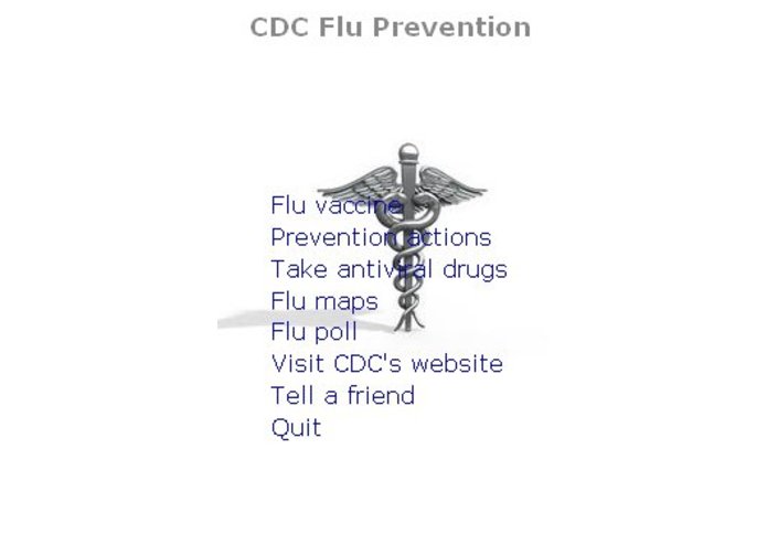 CDC Flu Prevention App – screenshot 1