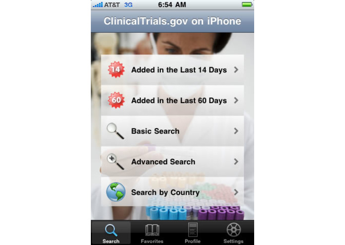 cTrials - an iPhone App – screenshot 1