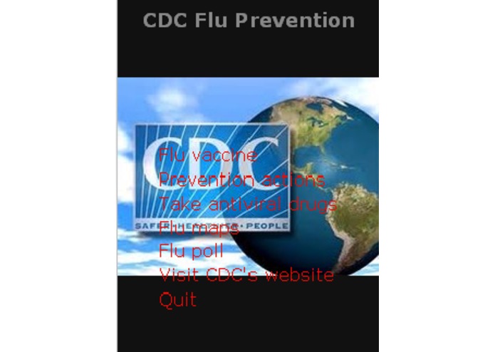 CDC Flu Prevention App – screenshot 1
