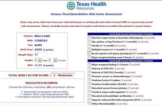 VTE Risk Calculator