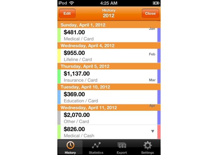 Paylog - simple payments recorder – screenshot 3