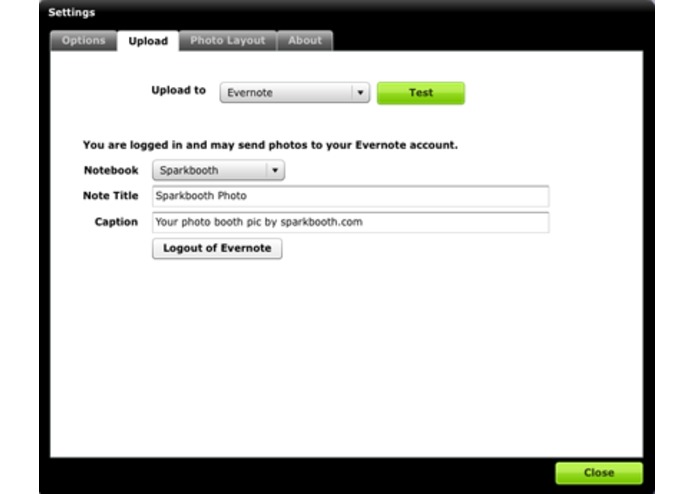 Sparkbooth - Evernote Enabled Photo Booth! – screenshot 5