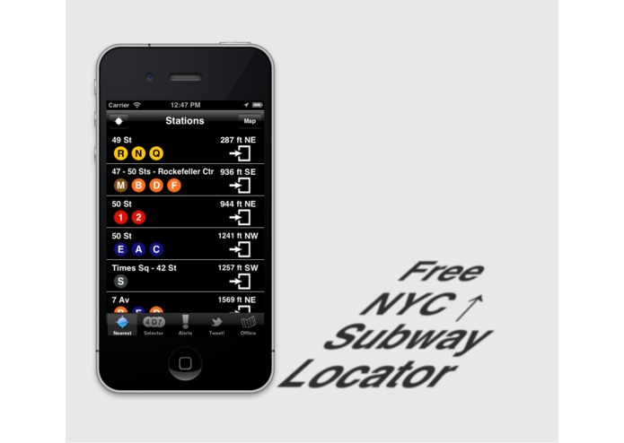 Free NYC Subway Locator – screenshot 1