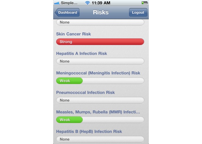 HealthAlert Mobile Application & Web Site – screenshot 2